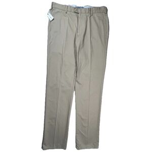 New Peter Millar Chino Pants‎ Men's 35x36 Khaki Raleigh Wash Twill Flat Front